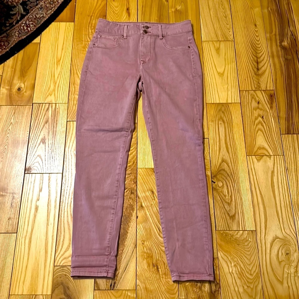 Maurices High Rise Dusty Rose Jeans, Medium